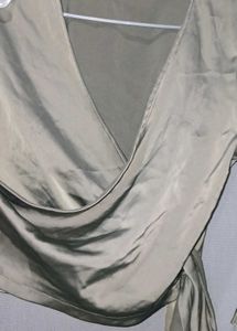Silky Wrap Top