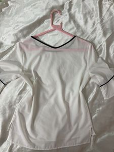 Chic White Bell Sleeve Top