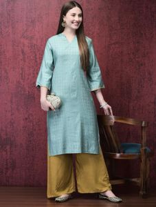 Branded Turquoise Kurta-By Shree