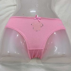 Cute Pink🪔 Briefs with Bow Detail