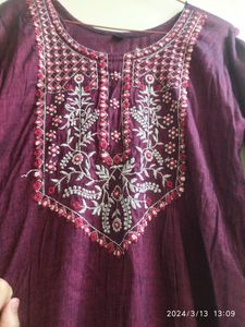 Wine Suit With Print