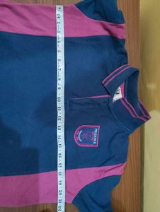 Men's Navy &amp; Pink Colorblock Polo Shirt