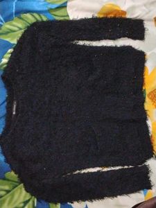 Furry Black Sweater