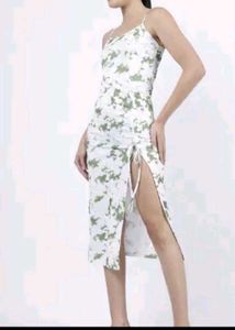 (Shein)Spaghetti Strap Tie-Up Dress