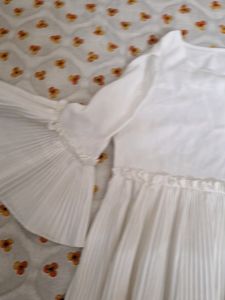 Pleated White Top