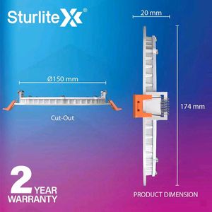 Sturlite Eco LYF 15W (3 in1) Round LED Downlight|