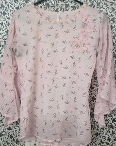 Pretty Pink Pleated Tops
