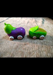 Cute Veggie &amp; Fruit Pull-Back Toys