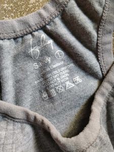 Comfortable Grey Cotton sports bra