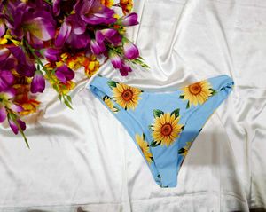 🇳🇿💫🎀Cute Sunflower Print Bikini Bottom