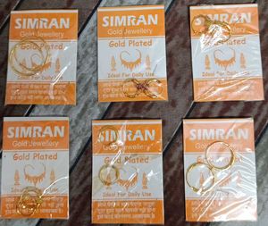 big offr 🥳🥳🥳Simran Gold Plated Earrings   Combo
