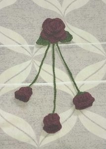 beautiful crochet rose🌹 clip💗📎 ✨