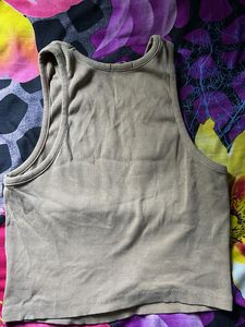 Ribbed Tank Top - Tan
