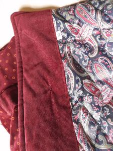 Maroon Polka Dot Velvet Jacket