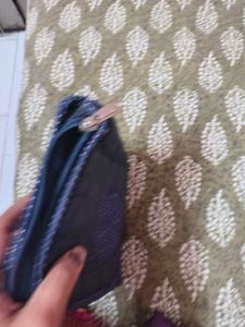 Quilted Pouch with Floral Applique