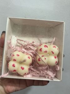 Set of 2 Heart Bubble Candles