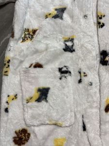 Cozy Animal Print Hooded Robe