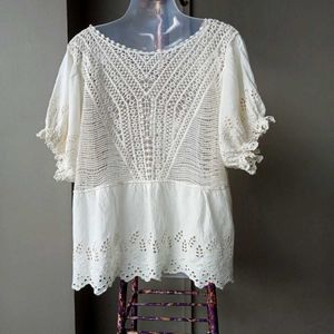 Boho Crochet Lace Top
