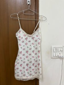 coquette Floral Print Slip Dress/Top