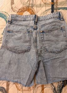 Light Wash Denim Cutoff Shorts