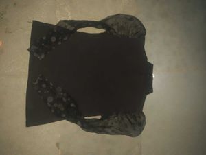 Chic Polka Dot Mesh Sleeve Top
