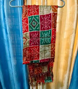 Vibrant Bandhani Print Dupatta