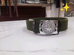 Stylish Canvas Belts with Decorative Buckles