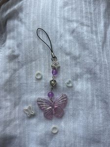 Cute Butterfly Charm Phone Char