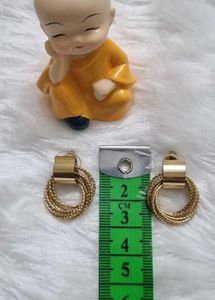 Chic Gold Plated Hoop Earrings