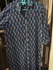 Floral Print Shirt Dress