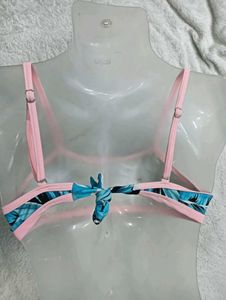 Tropical Prin💙 Bikini Top