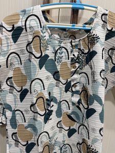 Patterned Casual Mini Dress
