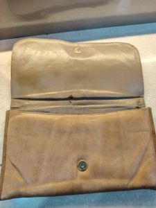 Elegant Brown Bow Clutch Bag