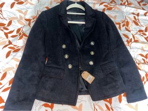 Black velvet blazer