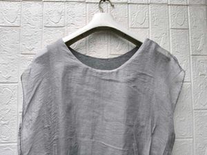 New with tag Korean Elegant Grey Sleeveless Peplum