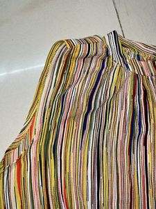 Colorful Striped Sleeveless Top