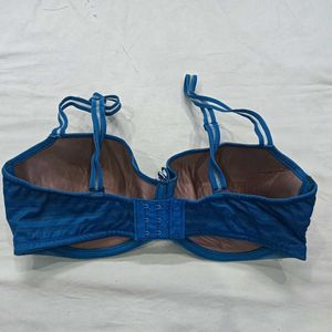 Blue🪔 Striped Bra