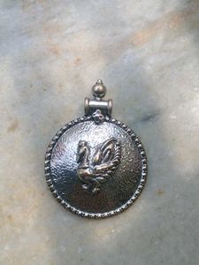 Vintage SILVER Rooster Pendant