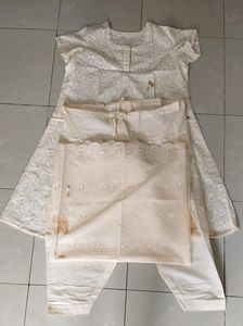 Ladies Cotton Dress With Embroidery