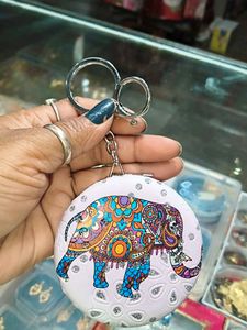 Elephant Keychain - Colorful & Unique!