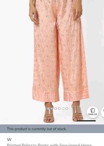 Girl's W brand Pink Palazzo Pants