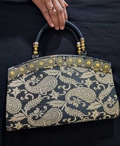 Designer Paisley Clutch Bag