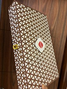 Premium Wooden Finish Gift Box with Gold Latch | L