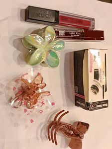 Assorted Makeup and Hair Accessories