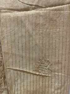 Elegant Golden Dupatta with Embellishments