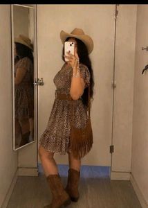 Leopard Print Mini Dress