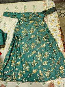Stunning Teal Lehenga Choli Set
