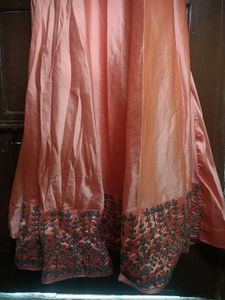 Elegant Peach Anarkali Suit