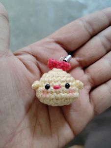 Crochet Chick phone charm