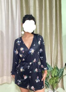 Floral Print Romper